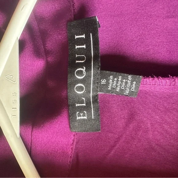 Eloquii Vibrant Purple Wrap Shirtdress - Picture 2 of 5